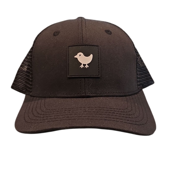 BAD BIRDIE LOGO SNAPBACK TRUCKER HAT. BLACK. - Picture 2 of 8